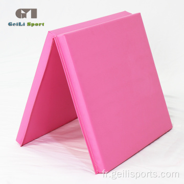 Tapis de gymnastique épais en PVC rose Soft Play